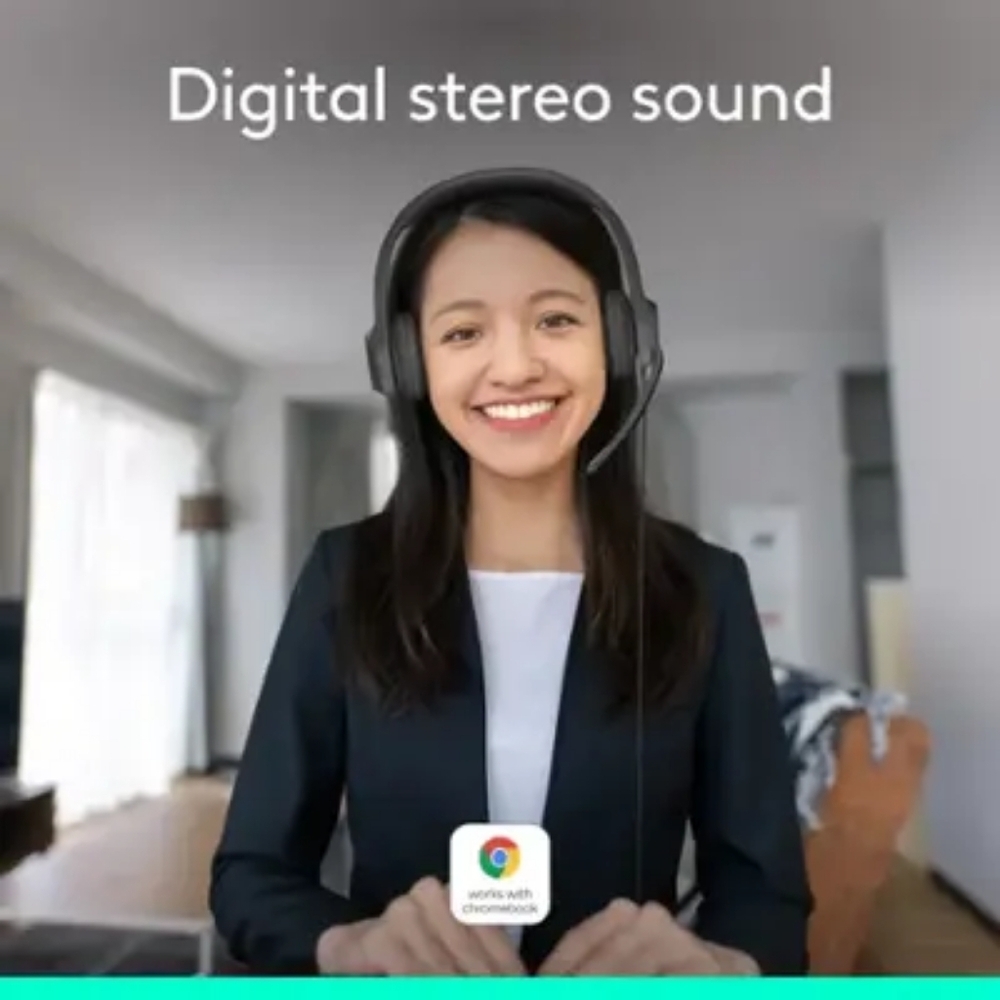๐ฃLogitech - H390๐ Wired USB-A On-Ear Stereo Sleek Headphones ๐ง๐ถ๐ค - Picture 3 of 10